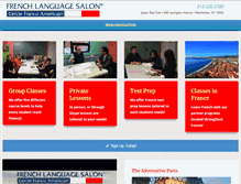 Tablet Screenshot of frenchlanguagesalon.com